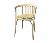 Венский деревянный стул-кресло Алекс с мягким сиденьем