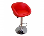 Барный стул из экокожи красный James 5002