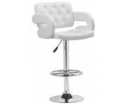 Барный стул из экокожи белый TIESTO ZC-346