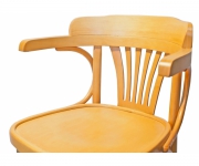 Венский деревянный стул-кресло Роза с жестким сиденьем