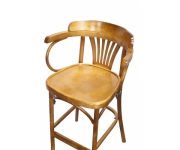 Барное деревянное венское кресло Аполло с жестким сиденьем